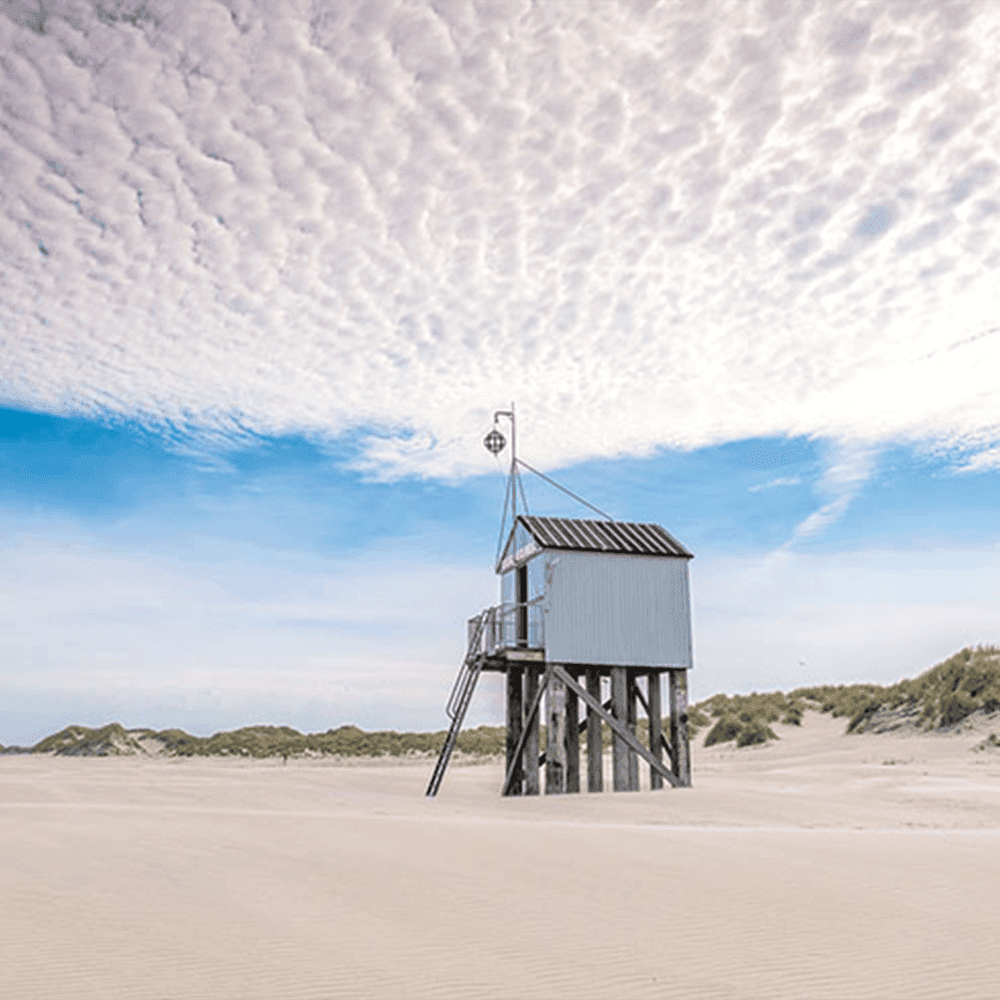 Strand Terschelling bij mooi weer, op loopafstand vakantiehuis Duinhuis