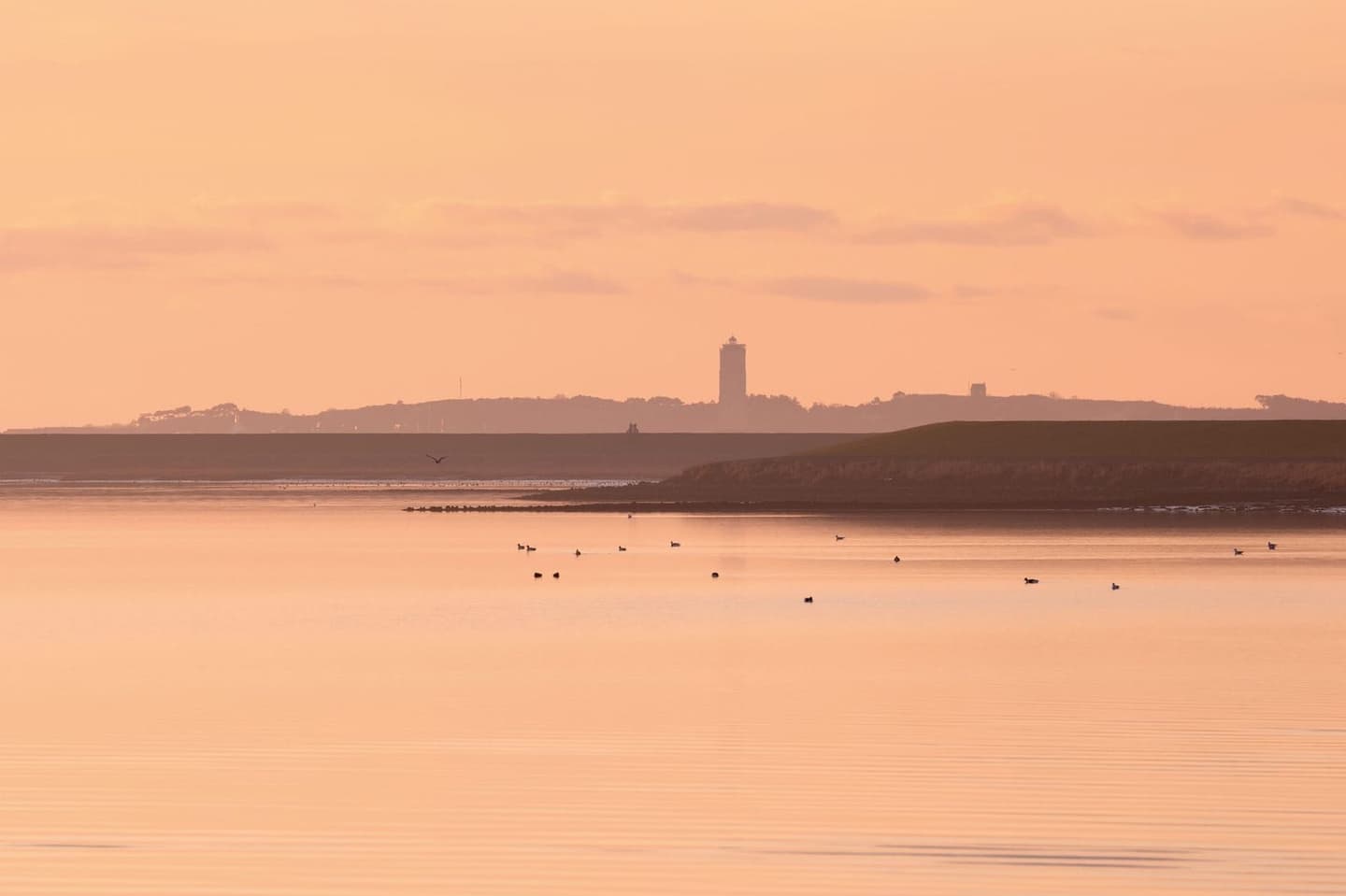 Waddengebied Terschelling in avondlicht, Waddeneiland sfeer