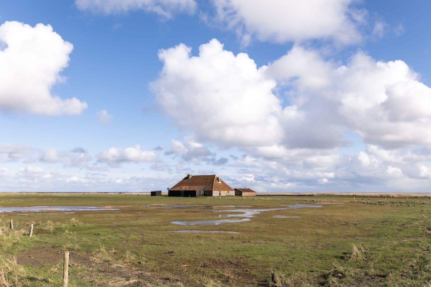 Boerderij op de kwelders Terschelling, authentiek Waddeneiland leven
